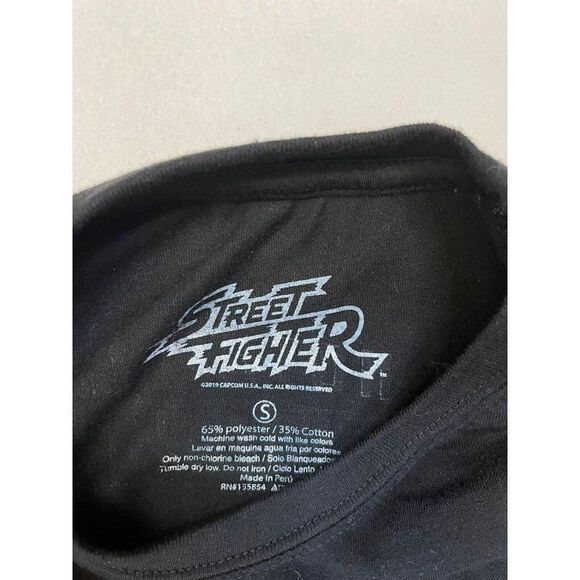 Street Fighter Regret Nothing Graphic T-shirt Men Small Black Short Sleeve - Picture 5 of 6